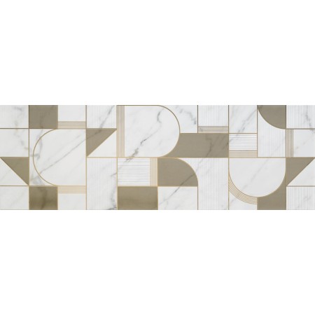 MARAZZI ALLMARBLE_WALL OR BLANC SATINÉ 40X120 DÉCOR CLUB