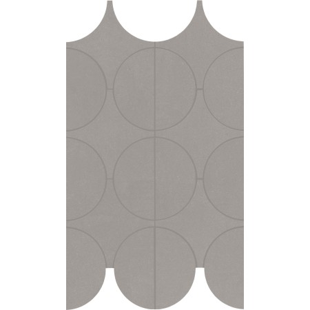 MARAZZI CEMENTUM NICKEL MOSAÏQUE CERCLES 23.8X41.4