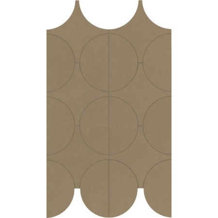 MARAZZI CEMENTUM OLIVE MOSAÏQUE CERCHI 23.8X41.4