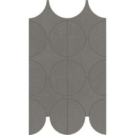 MARAZZI CEMENTUM LEAD MOSAÏQUE CERCHI 23.8X41.4