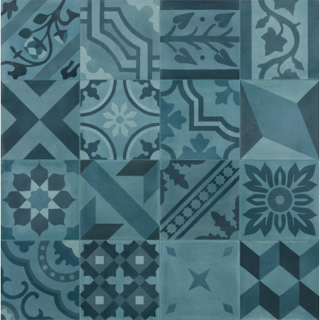 MARAZZI CROGIOLO_D_SEGNI_BLEND AZZURRO DECOR MIX 20X20