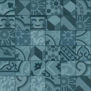 MARAZZI CROGIOLO_D_SEGNI_BLEND AZZURRO DÉCOR MIX 10X10