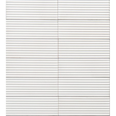 MARAZZI CROGIOLO_RICE BLANC STRUTT. PLEAT 3D LUX 7,5X20