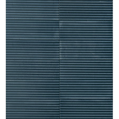 MARAZZI CROGIOLO_RICE BLEU STRUTT. PLEAT 3D LUX 7,5X20