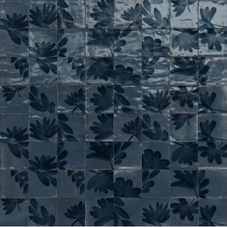 MARAZZI CROGIOLO_RICE BLEU DÉCOR BLOSSOM LUX 15X15