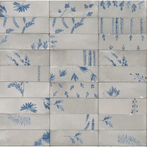 MARAZZI CROGIOLO_RICE GRIS DÉCOR FEUILLE LUX 5X15