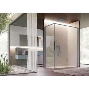 DISENIA BRAVE ANGLE 1 PORTES COULISSANTES + 1 CÔTÉ FIXE