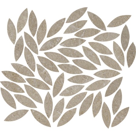 MARAZZI MYSTONE_LIMESTONE 34.2x38 MOSAÏQUE FEUILLES TAUPE
