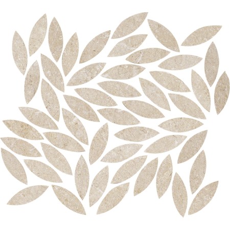 MARAZZI MYSTONE_LIMESTONE 34.2x38 MOSAÏQUE FEUILLES SABLE