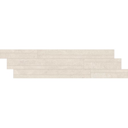 CERIM PIERRE ÉLÉMENTAIRE MODULE LISTELLO DÉCALÉ EN CALCAIRE BLANC 15X60