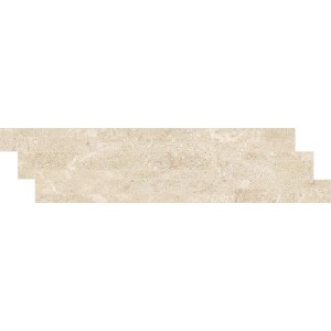 CERIM PIERRE ÉLÉMENTAIRE MODULE LISTELLO DÉCALÉ CRÈME CALCAIRE 15X60
