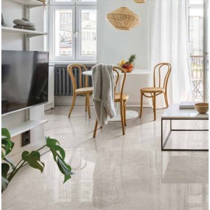 CERIM PIERRE ELEMENTALE GRIS CLAIR EN MARBRE POLI 60X120