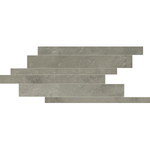 CARTE CERIM MODULE LISTELLO DÉCALÉ GRIS FONCÉ NATUREL 21X40