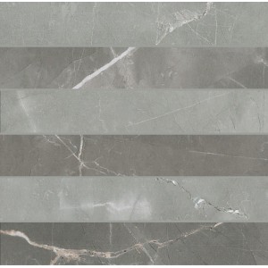 CERIM TIMELESS MOSAÏQUE 3D AMANI GRIS BRILLANT 30X30