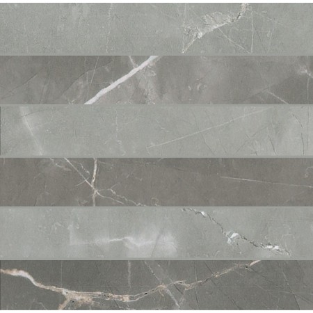 CERIM TIMELESS MOSAÏQUE 3D AMANI GRIS BRILLANT 30X30