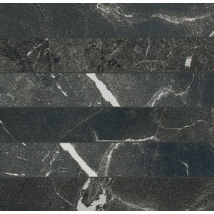 CERIM TIMELESS MOSAÏQUE 3D NOIR PROFOND BRILLANT 30X30
