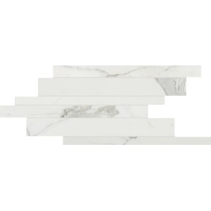 CERIM TIMELESS MODULE LISTELLO DÉCALÉ CALACATTA BRILLANT 21X40