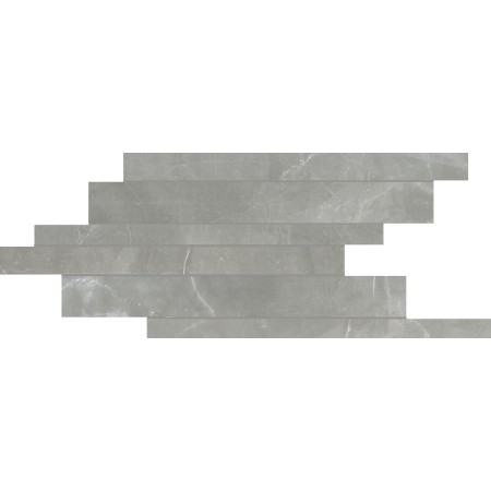 CERIM TIMELESS MODULE LISTELLO DÉCALÉ AMANI GRIS BRILLANT 21X40