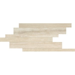 CERIM TIMELESS MODULE LISTELLO DÉCALÉ TRAVERTIN BRILLANT 21X40
