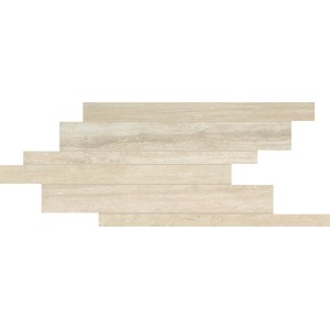 CERIM TIMELESS MODULE LISTELLO DÉCALÉ TRAVERTIN NATUREL 21X40