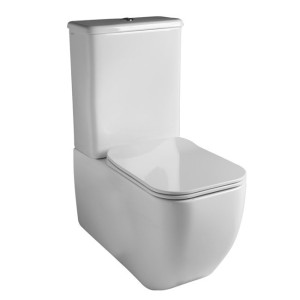 GSG BRIO VASO MONOBLOCCO À TERRA FILO MUR WALL AVEC COUVERCLE SOFT CLOSE SLIM