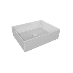GSG ZENITH Lavabo Bordo Fino Cm50 Blanc Brillant
