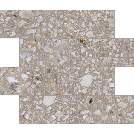 CERIM MATCH-UP MURETTO EARL GREY MIX BRILLANT 30X30