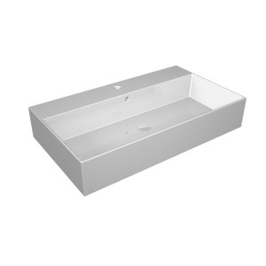 GSG ZENITH Lavabo Bordo Fino Cm80 Monoforo Blanc Brillant