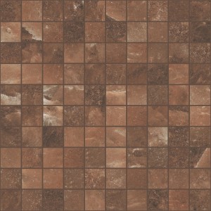 SEL DE ROCHER CERIM MOSAÏQUE HAWAÏEN ROUGE NATUREL 30X30