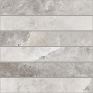 SEL DE ROCHER CERIM MOSAÏQUE 3D GRIS CELTIQUE BRILLANT 30X30