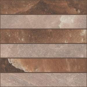 CERIM SEL DE ROCHER MOSAÏQUE 3D HAWAIIAN RED NATUREL 30X30