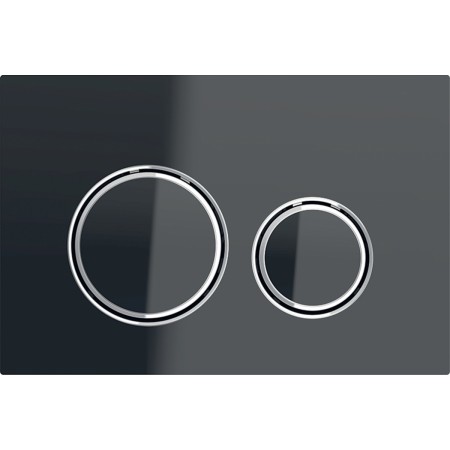 GEBERIT SIGMA 21 PLAQUE EN VERRE NOIR