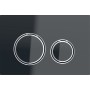 GEBERIT SIGMA 21 PLAQUE EN VERRE NOIR