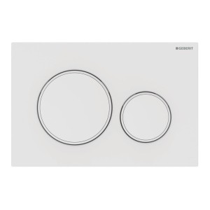 GEBERIT SIGMA 20 PLAQUE BLANC MAT