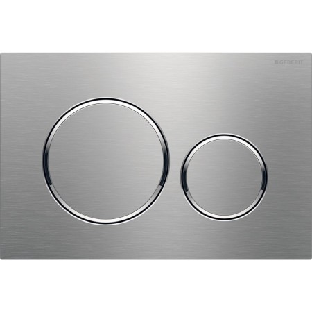GEBERIT SIGMA 20 PLAQUE EN ACIER INOX BROSSÉ