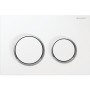 GEBERIT OMEGA 20 PLAQUE BLANC-CHROME-BLANC