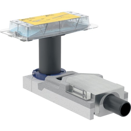 GEBERIT Geberit CleanLine pour douche à l'italienne pour une hauteur de chape de 65–90 mm à fleur de l'entonnoir de drainage