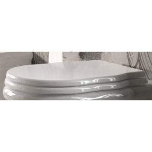 HIDRA ELLADE COUVRE WC RALENTI POLYESTER CHARNIÈRE CHROME