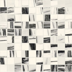 FLORIM - CARRELAGE GRES B&W MOSAÏQUE BRILLANT 30X30