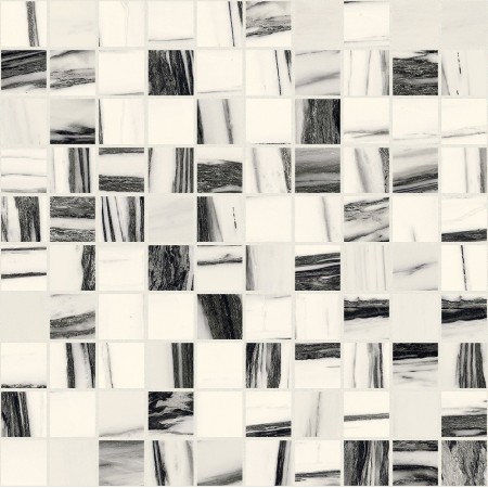 FLORIM - CARRELAGE GRES B&W MOSAÏQUE BRILLANT 30X30