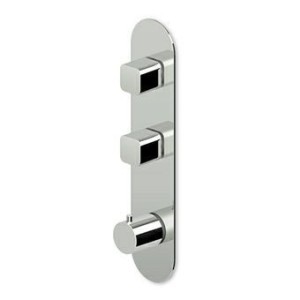 ZUCCHETTI BRIM THERMOSTATIQUE DE DOUCHE AVEC 2 ROB. D'ARRÊT