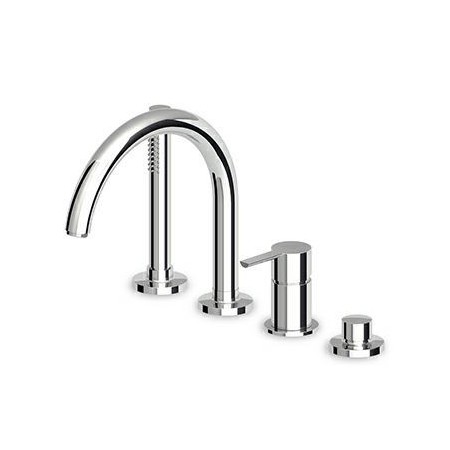 ZUCCHETTI GILL MITIGEUR DE BORD DE BAIGNOIRE AVEC DOCCETTE