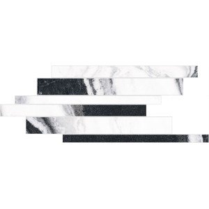 FLORIM - FLOOR GRES B&W LISTELLO SFALSATO WAVE HAUT BRILLANT 21X40