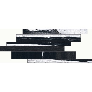 FLORIM - FLOOR GRES B&W LISTELLO SFALSATO FLOW HAUT BRILLANT 21X40
