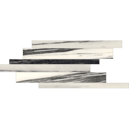 FLORIM - LISTELLO SFALSATO BRILLANT FALL B&W 21X40