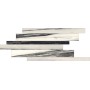 FLORIM - LISTELLO SFALSATO BRILLANT FALL B&W 21X40