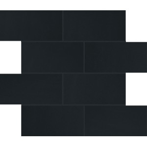 FLORIM - FLOOR GRES B&W MURETTO NOIR BRILLANT 30X30 -SP.6MM