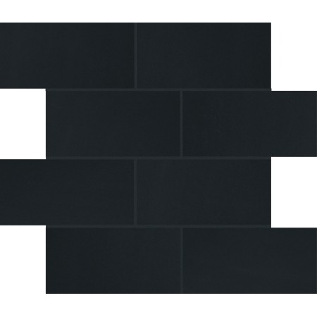 FLORIM - FLOOR GRES B&W MURETTO NOIR BRILLANT 30X30 -SP.6MM