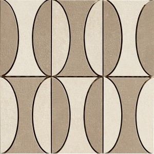 FLORIM - CARRELAGE GRES INDUSTRIEL DECORO B TAUPE/IVOIRE SOFT 30X30