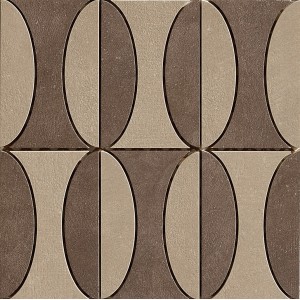 FLORIM - CARRELAGE GRES INDUSTRIEL DECORO B MOKA/TAUPE SOFT 30X30